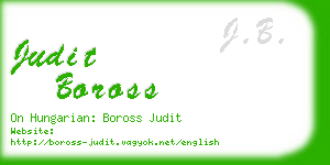judit boross business card